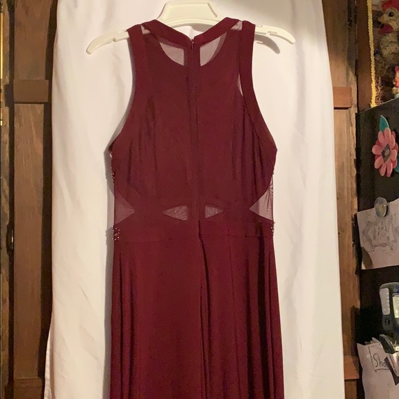 Maroon Prom Dress - Picture 4 of 7